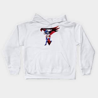 Gatchaman's iconic 3D space logo 3 version Kids Hoodie